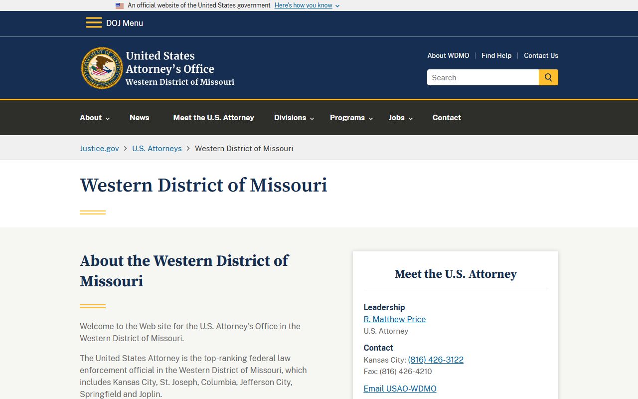 Stone County Circuit Court records and U.S. Attorney Western District of Missouri information