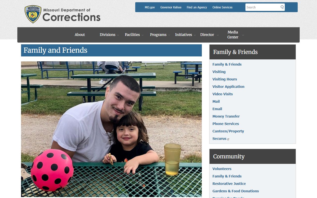 Stone County inmate search Missouri DOC family and friends information