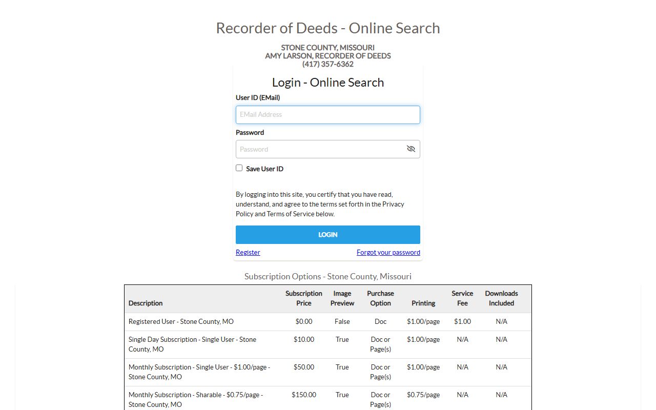 Stone County marriage and divorce records iCounty Recorder search
