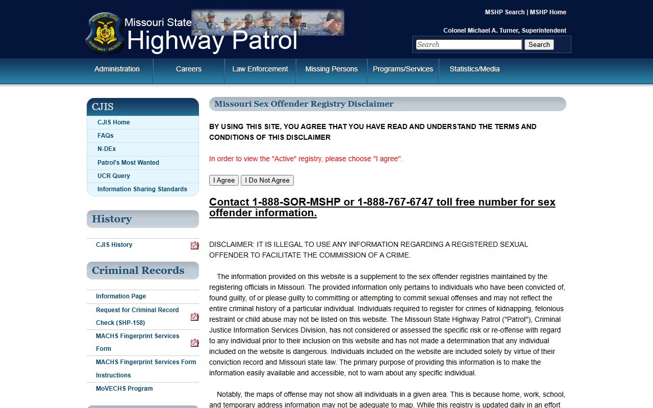 Stone County warrant search Missouri State Highway Patrol registry